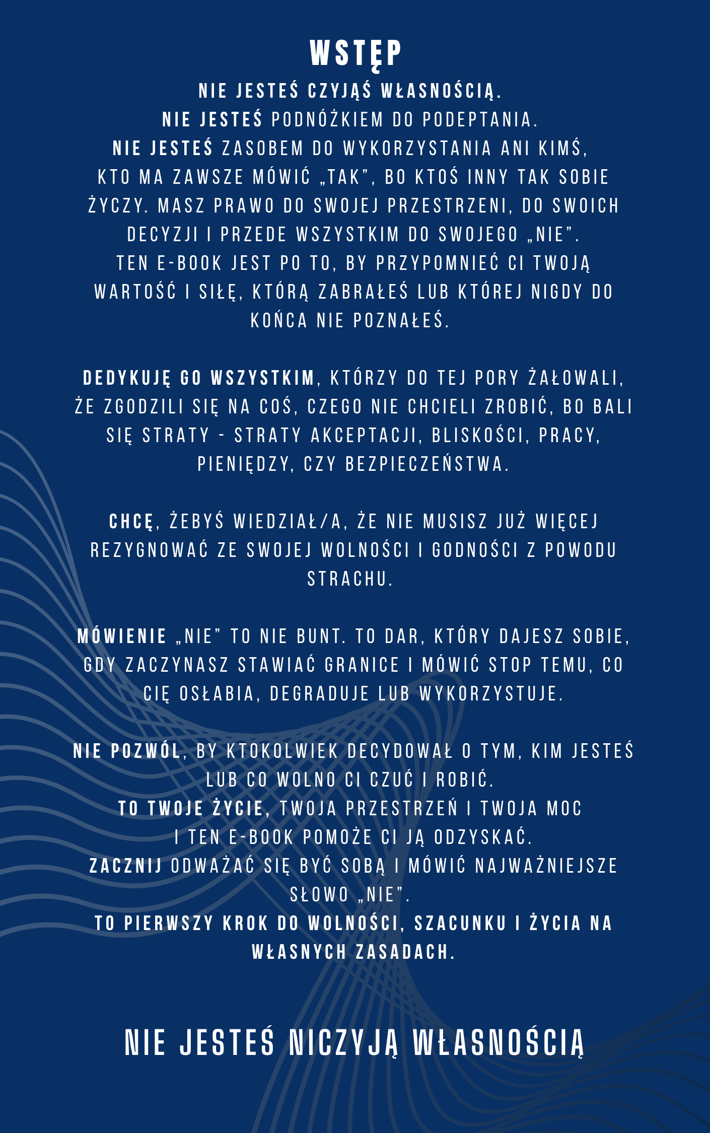 POWIEDZ W KOŃCU NIE - ASERTYWNOŚĆ